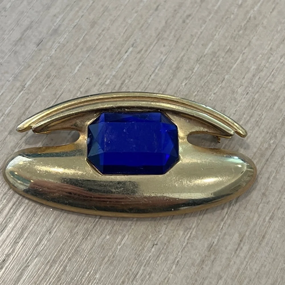 Vintage M Jent Brooch